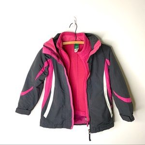 L.L.Bean Girls 2 in 1 Jacket